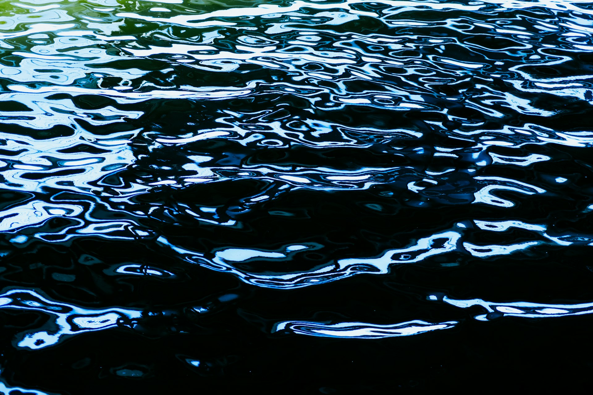 close-up photography of body of water